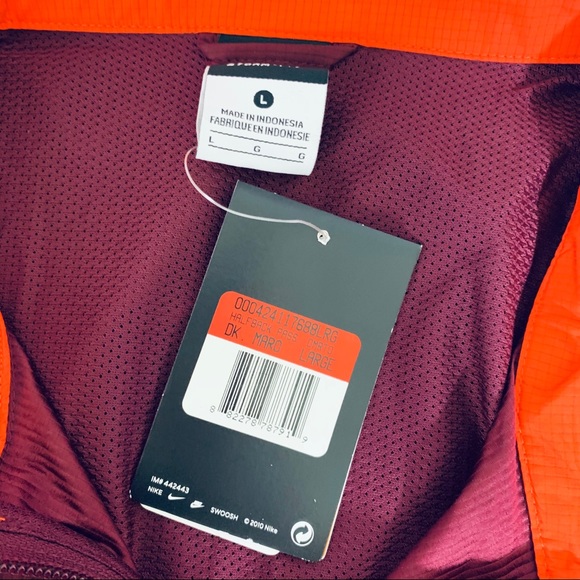 Nike Virginia Tech Hokies jacket water storm fit - Picture 3 of 7